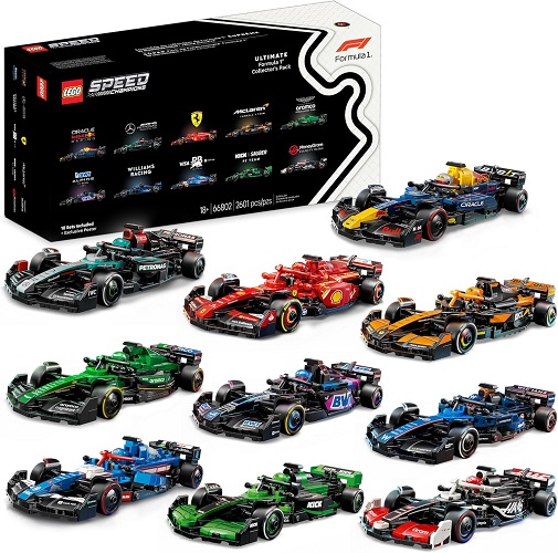 Lego 66802 SPEED CHAMPIONS Bundle Pack, 10 Sets + Exclusive Poster Ultimate Formula 1 Collector's Pack